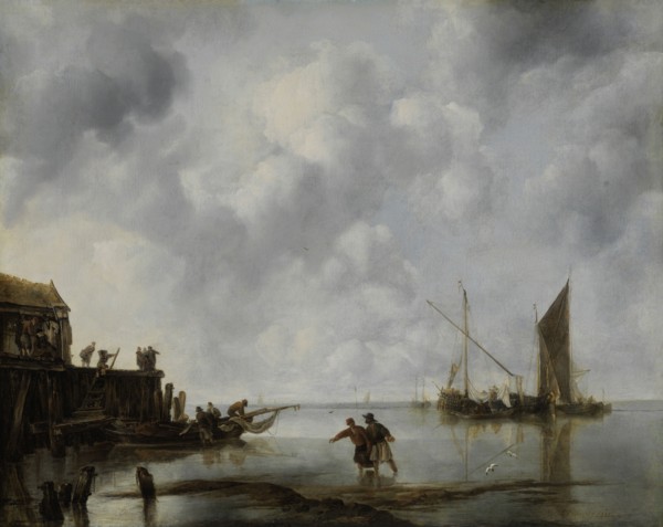 Fishing Boats in a Calm, 1651. Creator: Jan van de Cappelle.