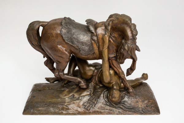 L'Amazone blessée, 1839. Creator: Jean-François-Théodore Gechter.