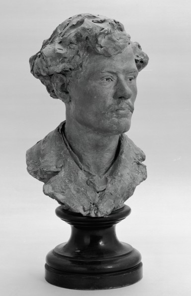 Bust of a Young Man, 1870/75. Creator: Jean Alexandre Joseph Falguiere.