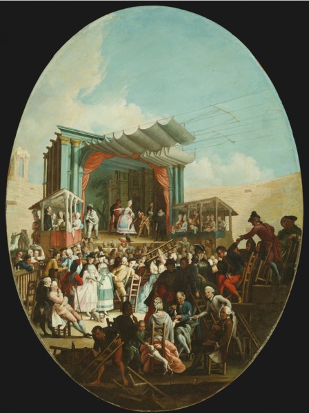 An Italian Comedy in Verona, 1772. Creator: Marco Marcola.
