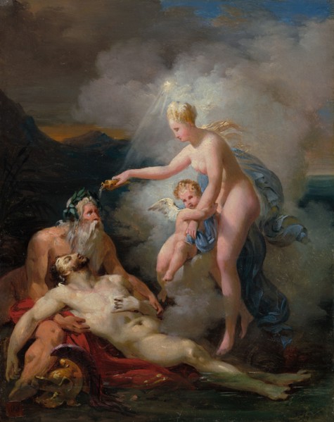 Venus Healing Aeneas, about 1820. Creator: Merry Joseph Blondel.