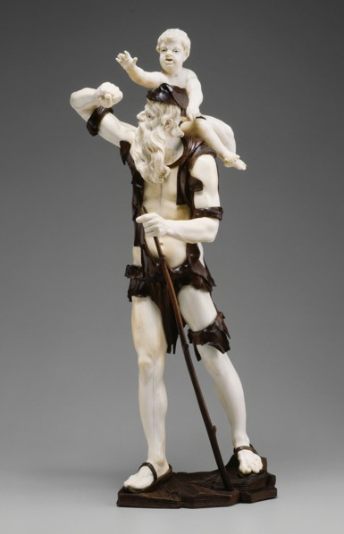 Old Beggar Carrying Child, 1735/50. Creator: Simon Troger.