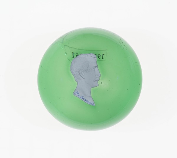 Paperweight, Lunéville, c. 1846-55. Creator: Baccarat Glasshouse.