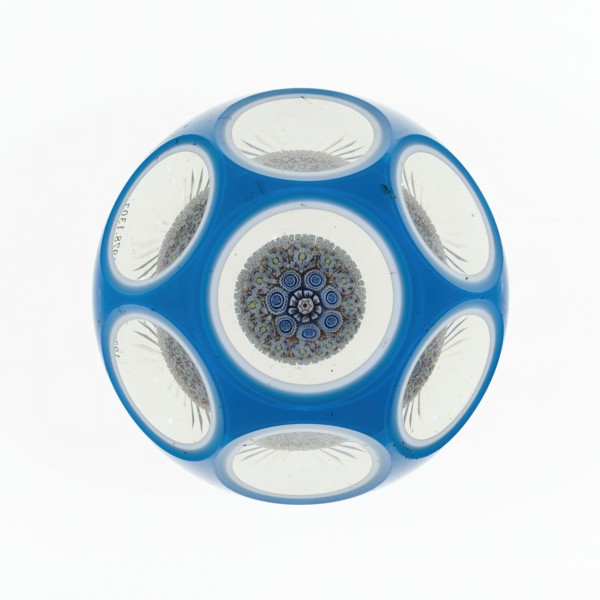 Paperweight, Lunéville, c. 1848-55. Creator: Baccarat Glasshouse.