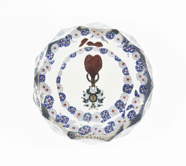 Paperweight, Lunéville, c. 1848-60. Creator: Baccarat Glasshouse.