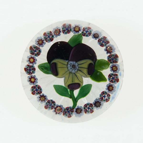 Paperweight, Lunéville, c. 1848-55. Creator: Baccarat Glasshouse.