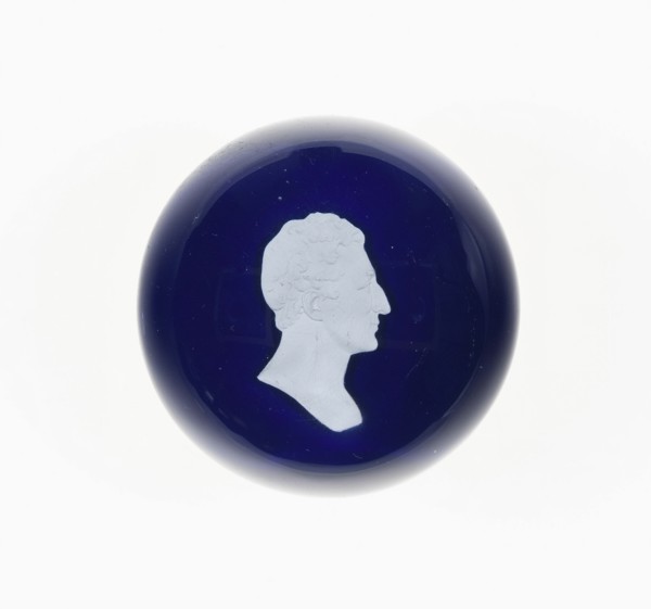 Paperweight, Lunéville, c. 1846-55. Creator: Baccarat Glasshouse.