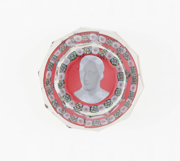 Paperweight, Baccarat, c. 1846-55. Creator: Baccarat Glasshouse.