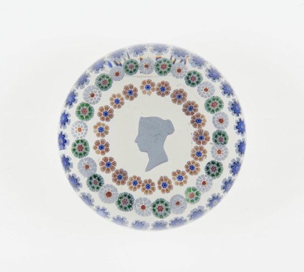 Paperweight, Baccarat, Mid 19th century. Creator: Baccarat Glasshouse.