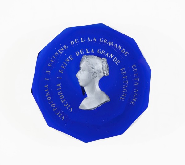 Paperweight, Baccarat, Mid 19th century. Creator: Baccarat Glasshouse.