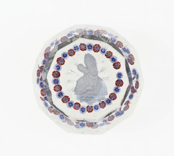 Paperweight, Baccarat, Mid 19th century. Creator: Baccarat Glasshouse.