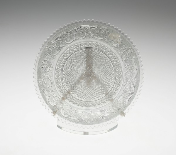 Plate, France, c. 1830/60. Creator: Baccarat Glasshouse.