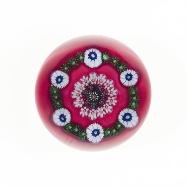 Paperweight, Clichy, 19th century. Creator: Clichy Glassworks.