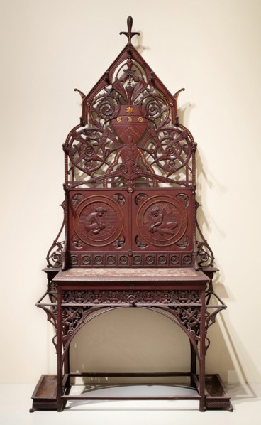 Hall Stand, Coalbrookdale, c. 1870. Creator: Christopher Dresser.