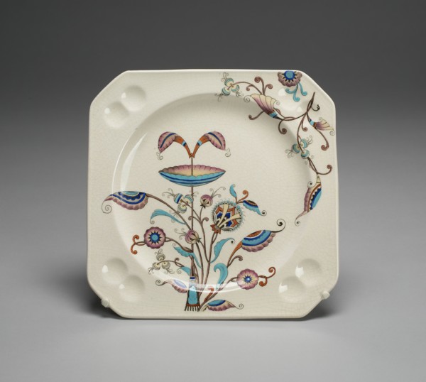 Plate, Hanley, c. 1886. Creator: Christopher Dresser.