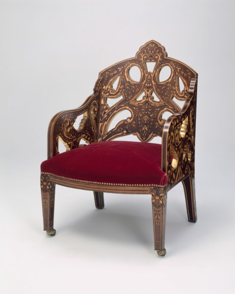 Armchair, London, 1867/70. Creator: Owen Jones.