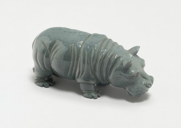 Miniature Hippopotamus, Saint Petersburg, c. 1890/00. Creator: Fabergé Workshop.