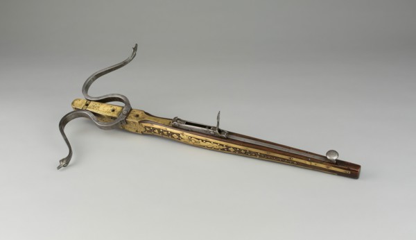 Pellet Crossbow, Europe, 1580/1610. Creator: Unknown.