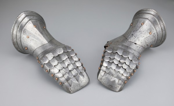 Pair of Mitten Gauntlets, Flanders, c. 1500/20. Creator: Unknown.