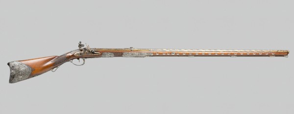 Presentation Flintlock Fowling Piece in the Eastern Fashhion, Paris, 1810. Creators: Jean Le Clerc, Fatou.