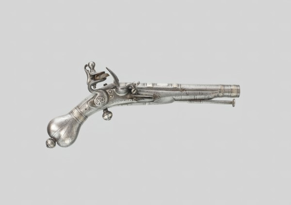 Flintlock Belt Pistol, Scotland, c. 1700. Creator: John Stuart.