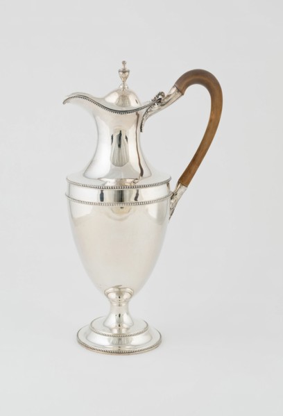 Hot Water Jug, London, 1785/86. Creator: Hester Bateman.