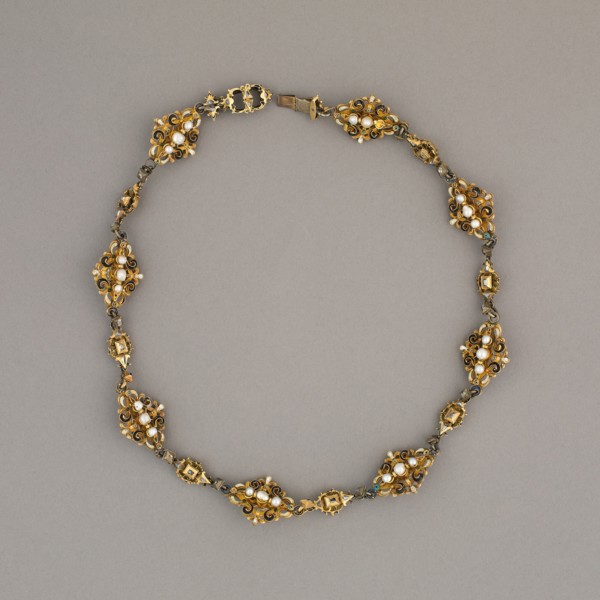 Fifteen Links Mounted as a Necklace, Italy, c. 1550-c. 1600. Creator: Unknown.