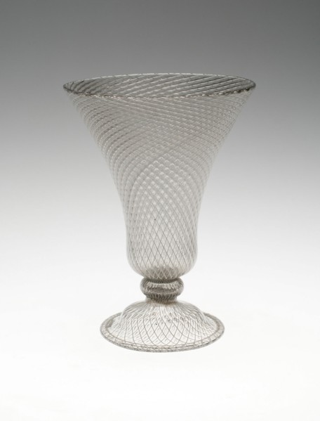 Vetro a reticello goblet, Venice, c. 1600. Creator: Unknown.