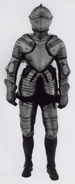 Closed Helmet of Elements of Armor for Foot Tournament at the Barriers, Milan, c. 1600/10. Creator: Unknown.