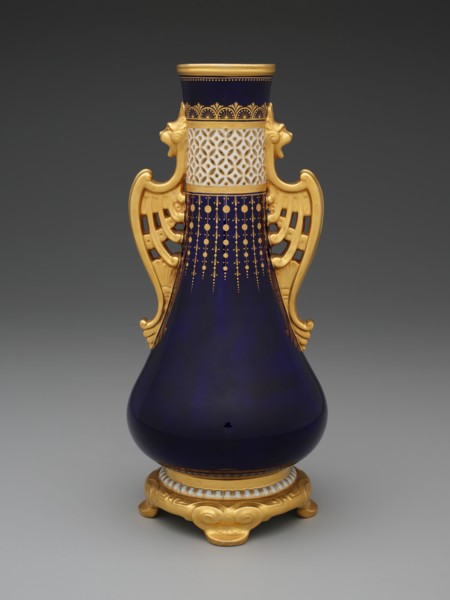 Vase, Stoke-on-Trent, 1890. Creator: Minton.