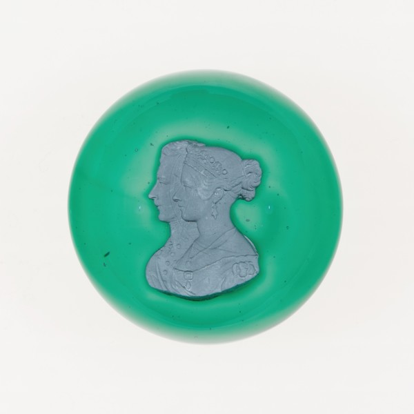 Paperweight, Toledo, late 19th century. Creator: New England Glass Company.