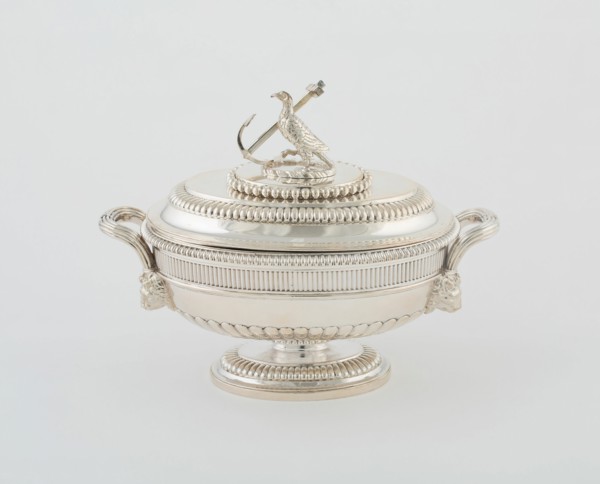 Sauce Tureen and Cover from the Hood Service, England, 1807/08. Creator: Paul Storr.