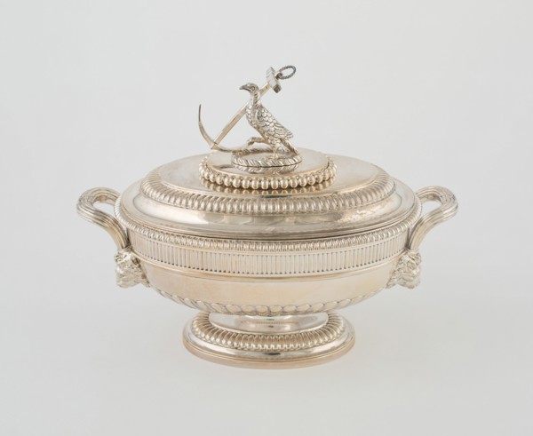 Sauce Tureen and Cover from the Hood Service, England, 1807/08. Creator: Paul Storr.