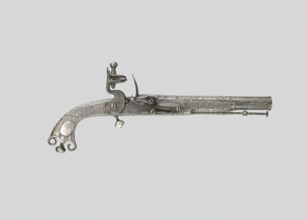 Flintlock Belt Pistol, Scotland, 1775. Creator: Leigh Thomas Murdoch.