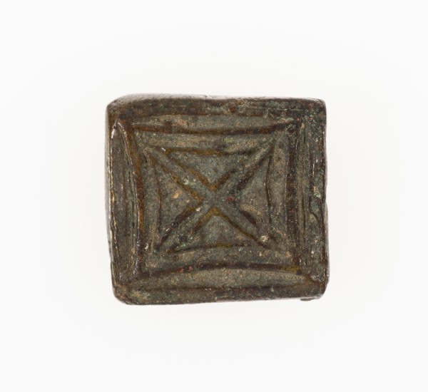 Goldweight with a Geometric Design, Ghana, 18th/19th century. Creator: Unknown.