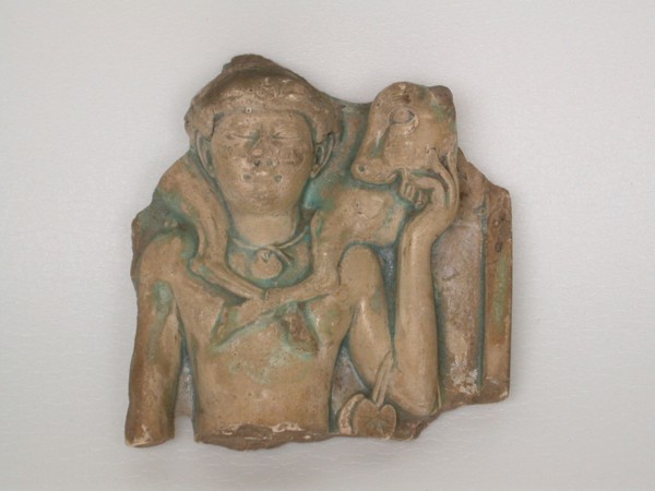 Relief Depicting a Calf-Bearer, Egypt, Ptolemaic Period (304-30 BCE). Creator: Unknown.
