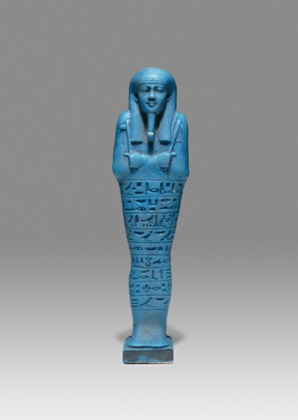 Ushabti (Funerary Figurine) of Psamtek, Egypt, Late Period, Dynasty 26, reign of Amasis (570-526 BCE Creator: Unknown.