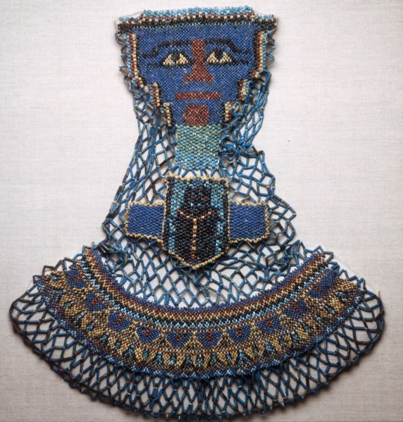 Bead Net Mummy Shroud, Egypt, Late Period, Dynasty 26 (664-525 BCE). Creator: Unknown.
