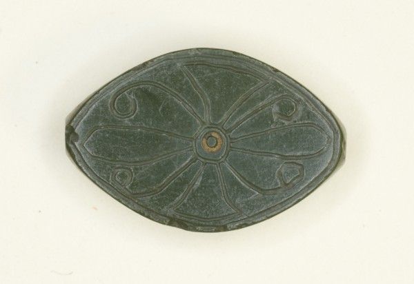 Cowroid: Floral Motif, Egypt, New Kingdom, Dynasty 18 (1550-1069 BCE). Creator: Unknown.