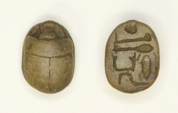 Scarab: Aakheperkara (Thutmose I), Egypt, New Kingdom, Dynasty 18, Reign of Thutmose I... Creator: Unknown.