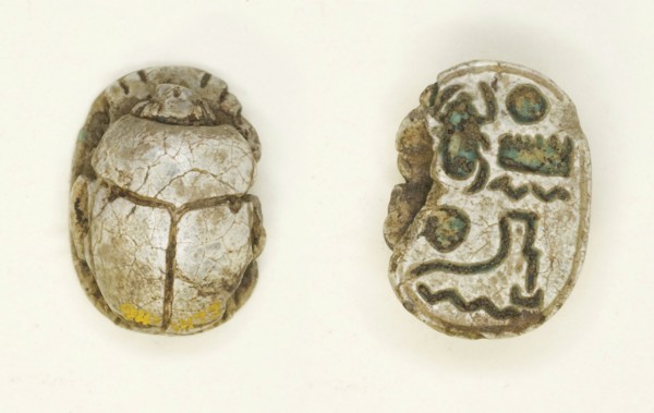 Scarab: Menkheperra (Thutmose III), Egypt, New Kingdom, Ramesside Period, Dynasties 19-20... Creator: Unknown.