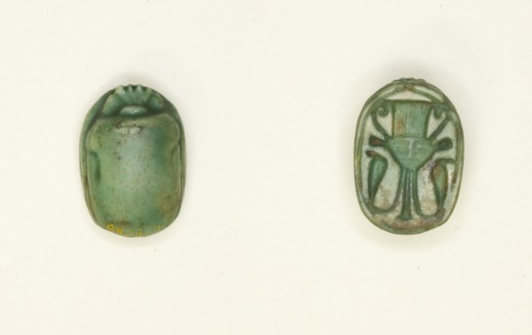 Scarab: Hathor Sistrum, Egypt, New Kingdom, Dynasty 18 (about 1550-1295 BCE). Creator: Unknown.