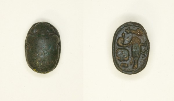 Scarab: Wish Formula, Egypt, New Kingdom-Late Period, Dynasties 19-26 (about 1295-525 BCE). Creator: Unknown.