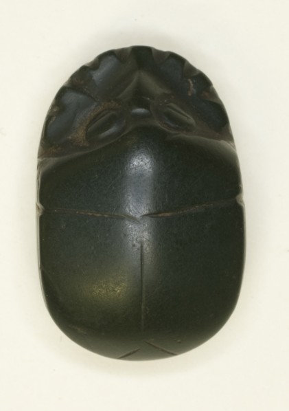 Scarab: Uninscribed, Egypt, Middle Kingdom-Late Period, Dynasties 12-26 (about 1985-525 BCE). Creator: Unknown.
