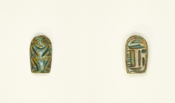 Scaraboid: Dwarf Figure, Egypt, New Kingdom, Dynasties 19-20 (about 1295-1069 BCE). Creator: Unknown.