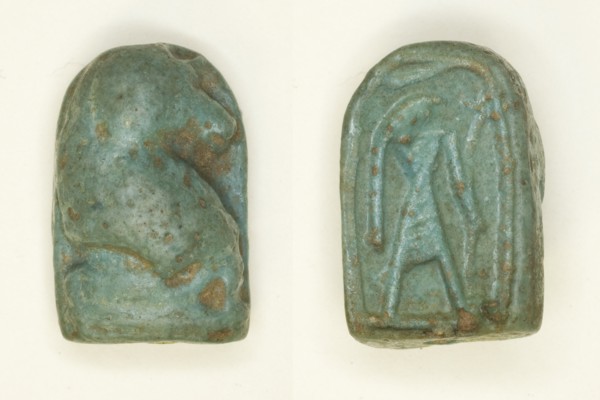 Scaraboid: Squatting Baboon, Egypt, New Kingdom, Dynasties 18-20 (about 1550-1069 BCE). Creator: Unknown.
