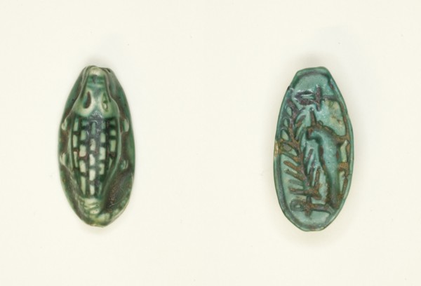 Scaraboid: Crocodile, Egypt, New Kingdom, Dynasties 18-20 (about 1550-1069 BCE). Creator: Unknown.