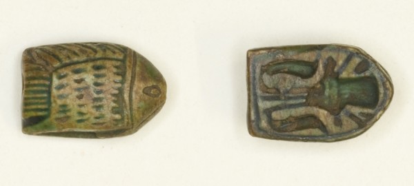 Scaraboid: Fish, Egypt, New Kingdom, Dynasty 18 (about 1550-1295 BCE). Creator: Unknown.