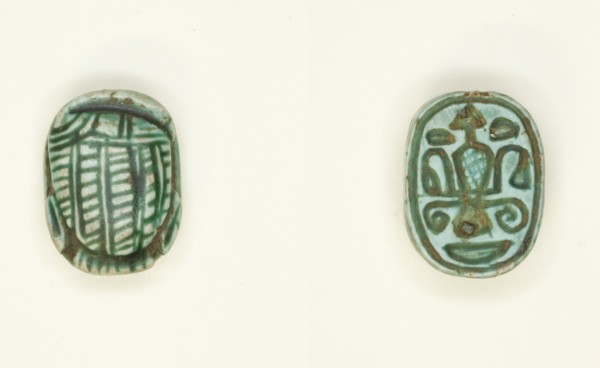 Scaraboid: Duck with Head lying on its Side, Egypt, New Kingdom, Dynasty 18 (about 1550-1295 BCE). Creator: Unknown.
