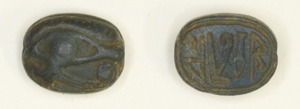Scaraboid: Wedjat Eye, Egypt, New Kingdom, Dynasty 18 (about 1550-1295 BCE). Creator: Unknown.